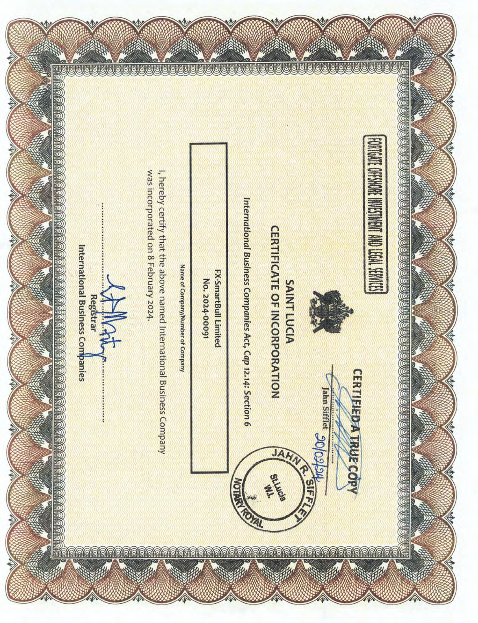 Certified Registrations
